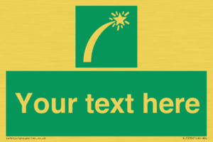 Custom sign safe condition Survival craft distress signal